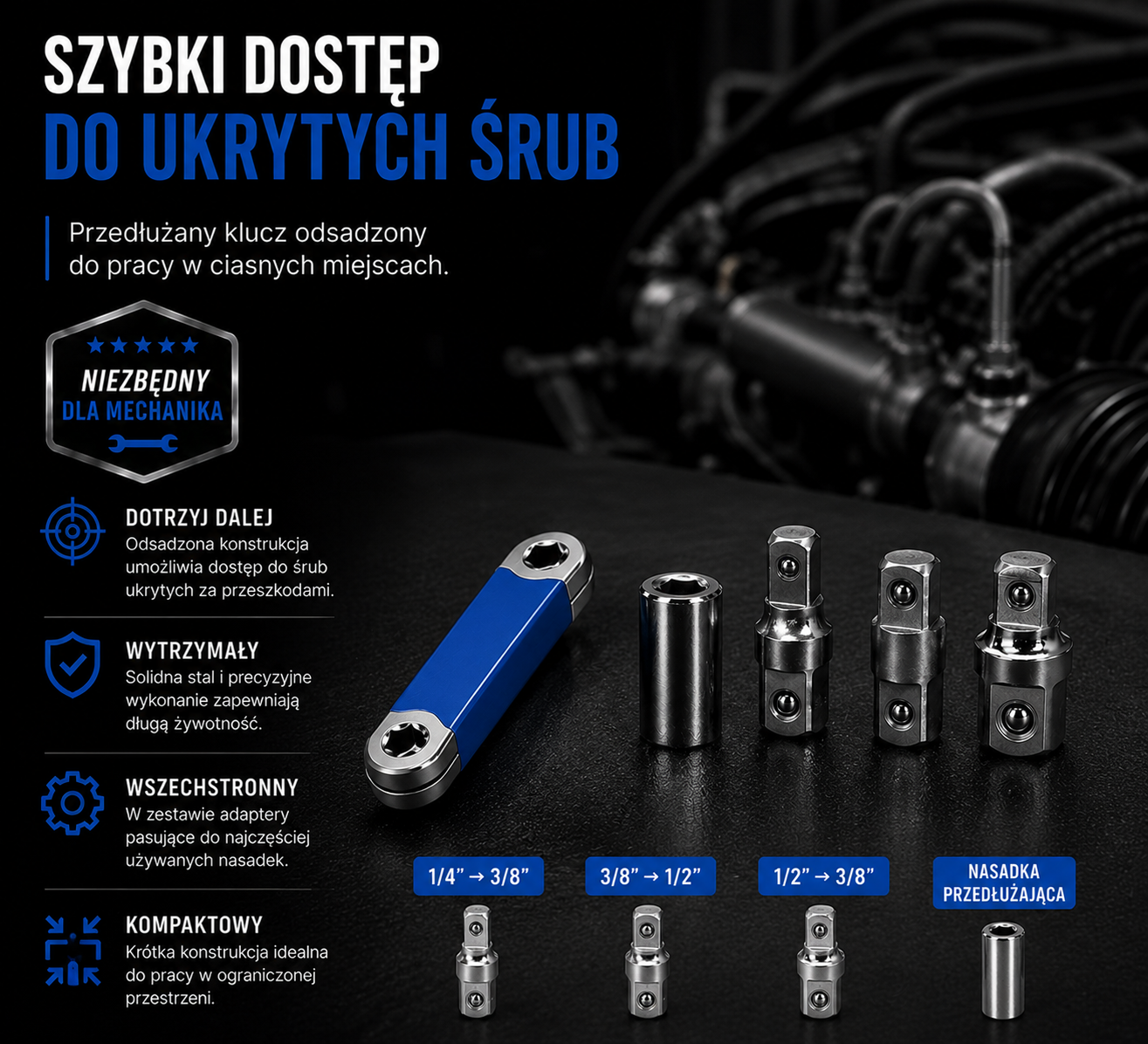 Klucz Offsetowy MotoGrip